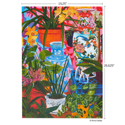 Tropical Vases Floral Still Life | 1000 Piece Jigsaw Puzzle