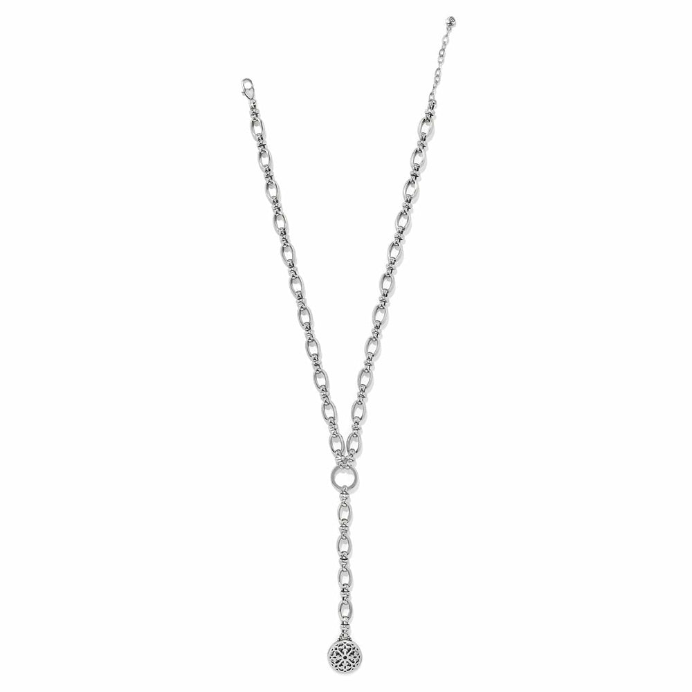 Brighton Ferrara Siena Y Necklace – Italian-Inspired Silver Y-Drop Pendant Necklace