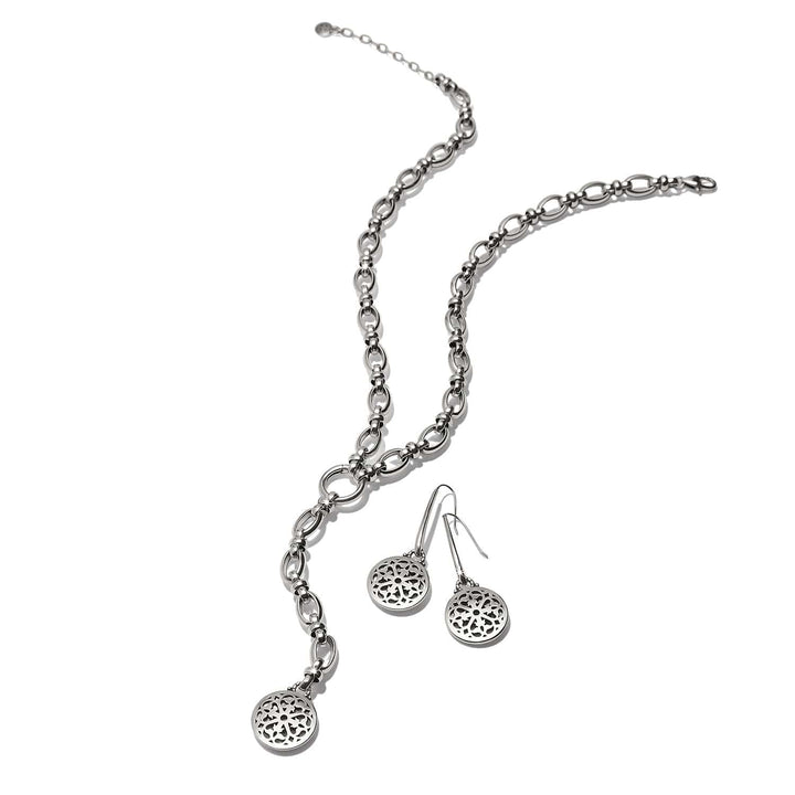 Brighton Ferrara Siena Y Necklace – Italian-Inspired Silver Y-Drop Pendant Necklace