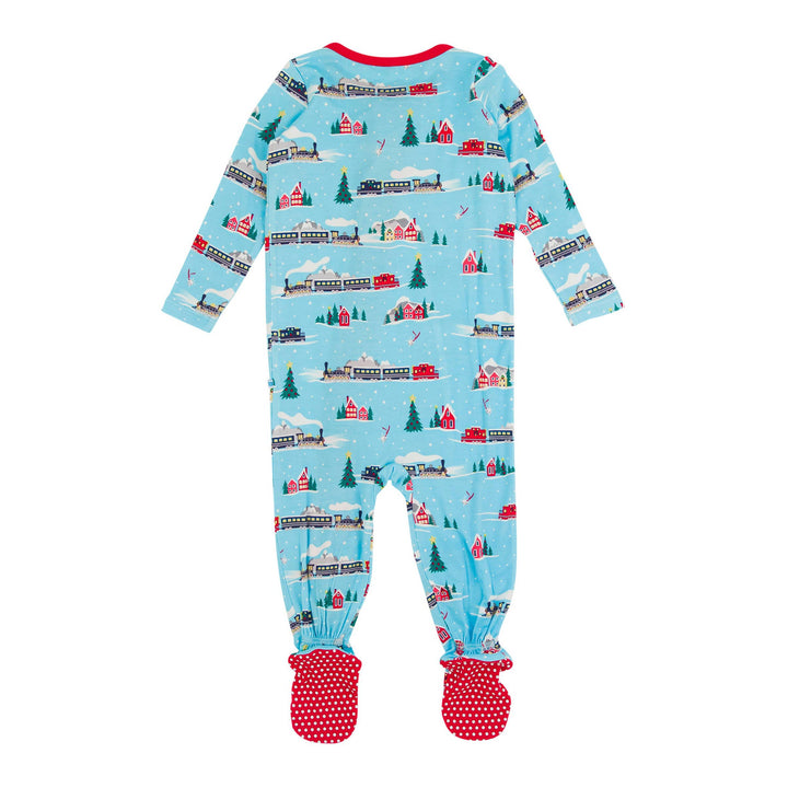 Baby Boys Winter Express Bamboo Viscose Footed One Piece Pajama
