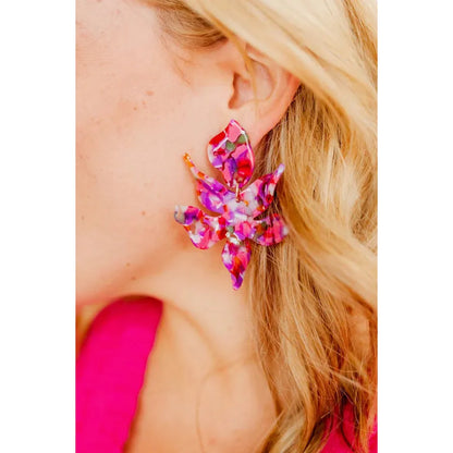 Flora - Pink Multi - Earrings