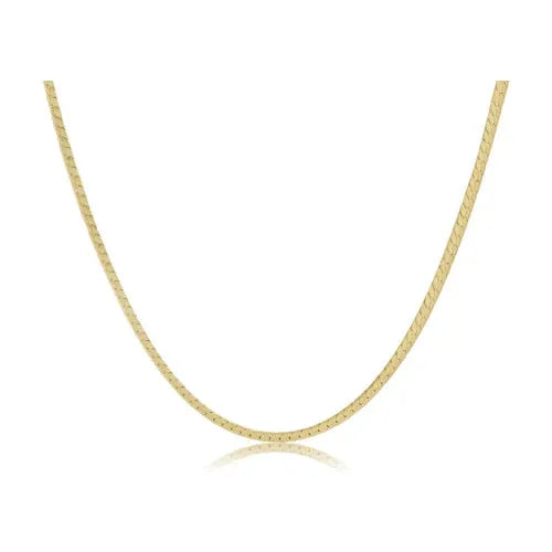 15" Choker Herringbone Chain - Gold