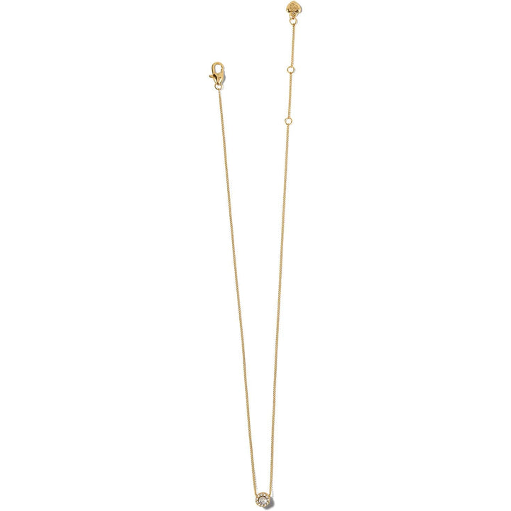 Brighton Illumina Mini Gold Solitaire Necklace – Delicate Gold Pendant Necklace