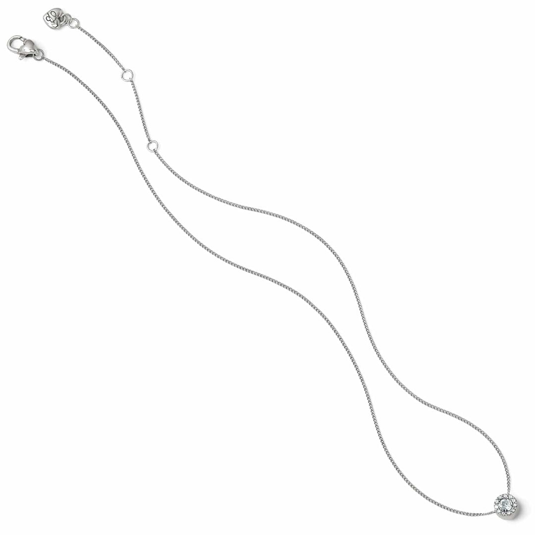 Brighton Illumina Mini Gold Solitaire Necklace – Delicate Gold Pendant Necklace