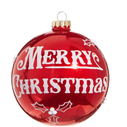 5" Merry Christmas Ball Ornament