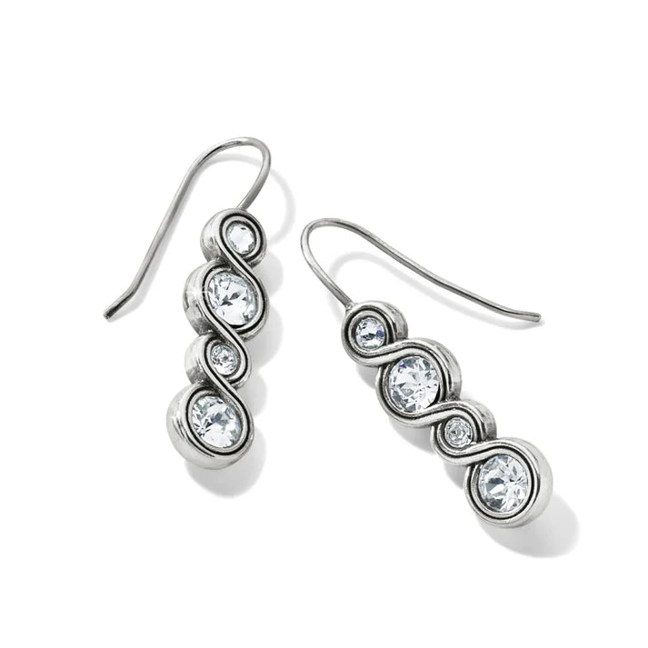 Infinity Sparkle French Wire Earrings