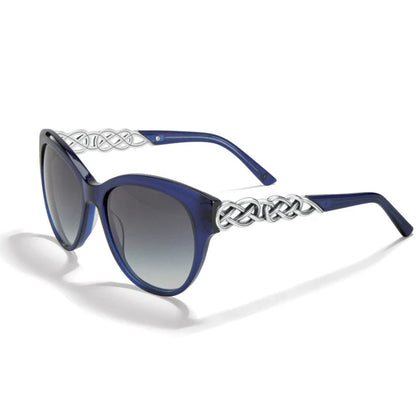 Interlok Braid Sunglasses - Silver Blue