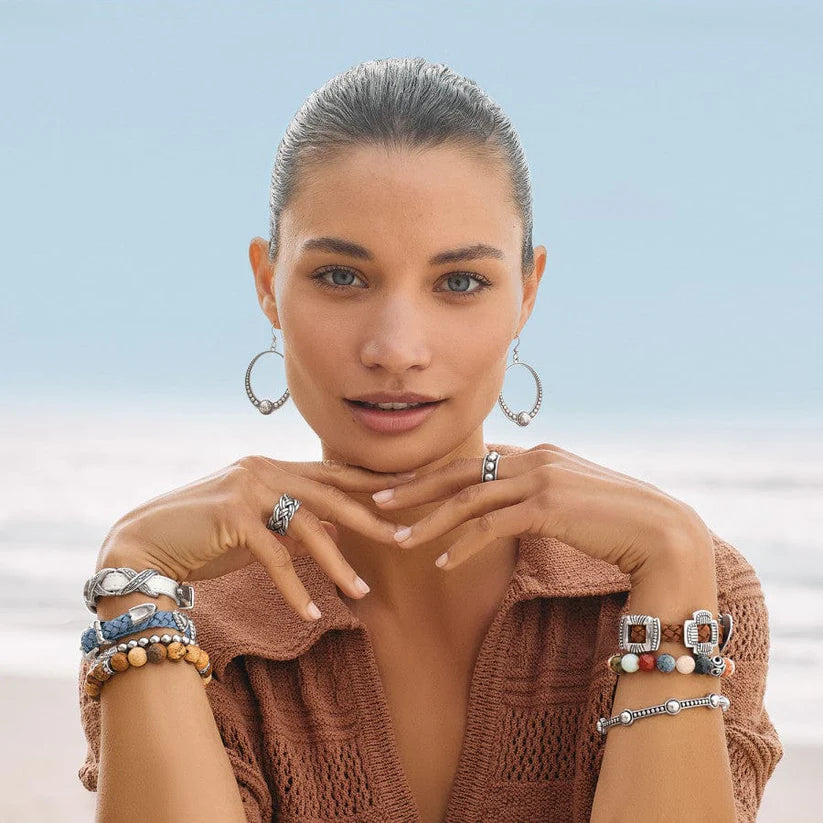 Brighton Interlok Ring - Silver Plated Celtic Knot Band