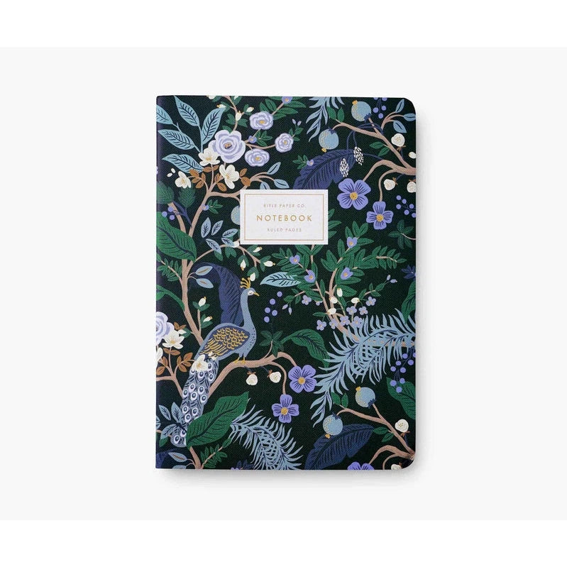 Stitched Notebook Set - Peacock