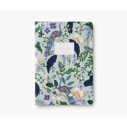 Assorted Set of 3 Peacock Notebooks