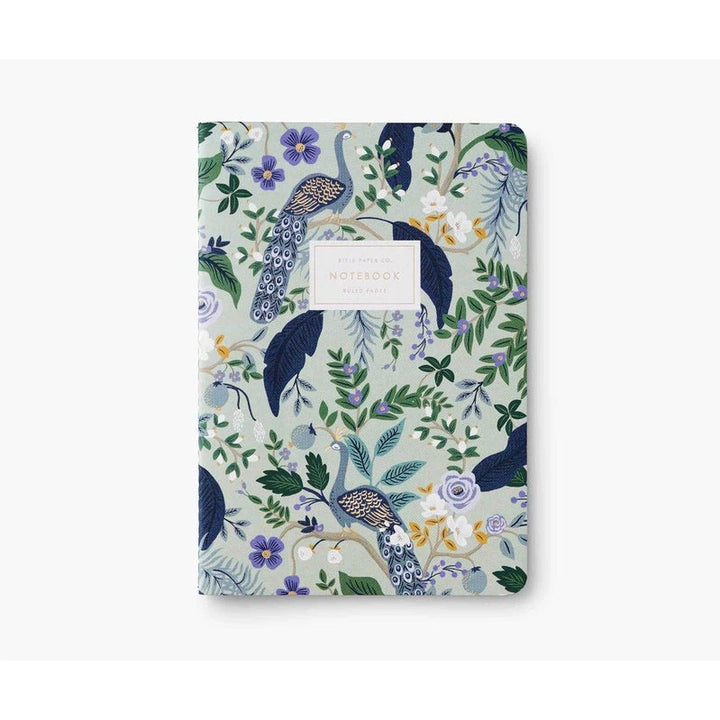 Stitched Notebook Set - Peacock