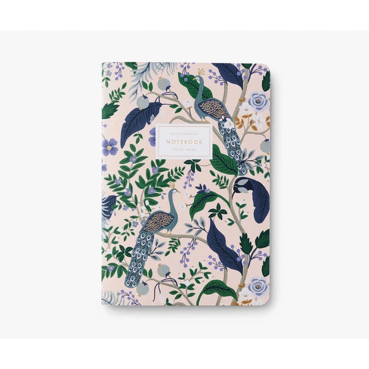 Stitched Notebook Set - Peacock