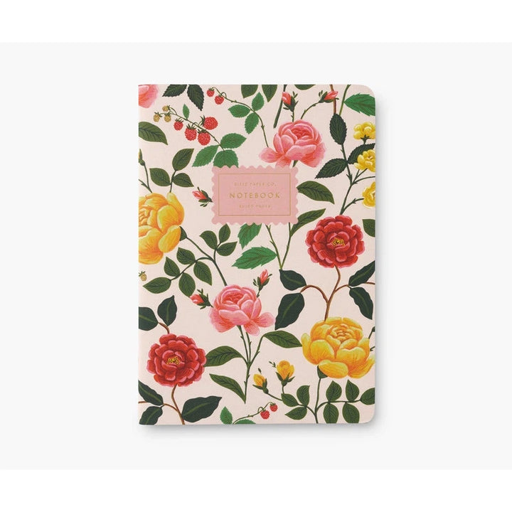 Stitched Notebook Set - Roses