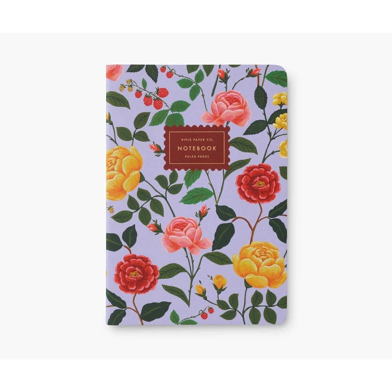 Stitched Notebook Set - Roses