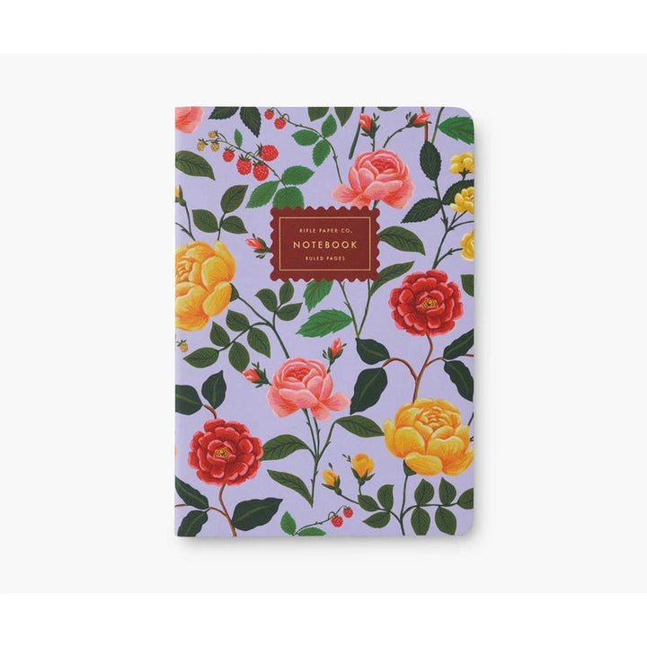 Stitched Notebook Set - Roses