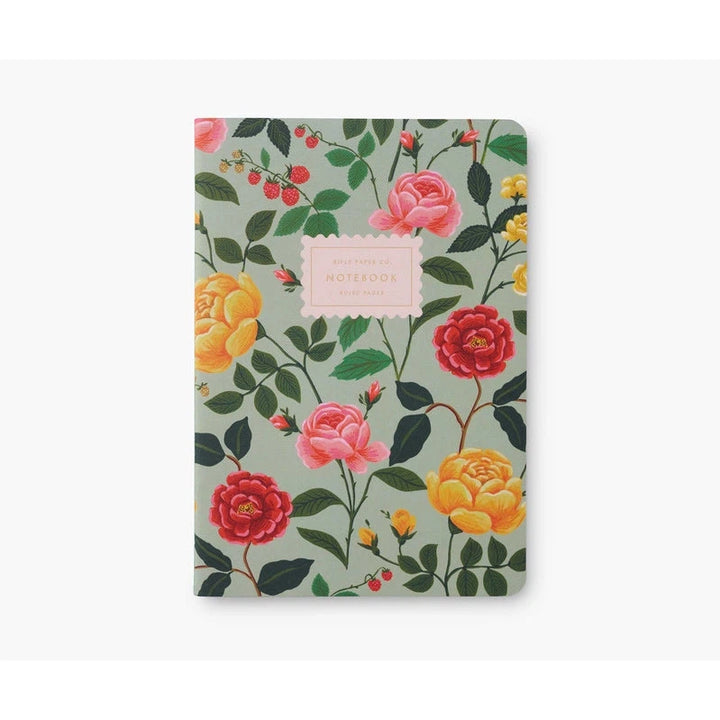Stitched Notebook Set - Roses