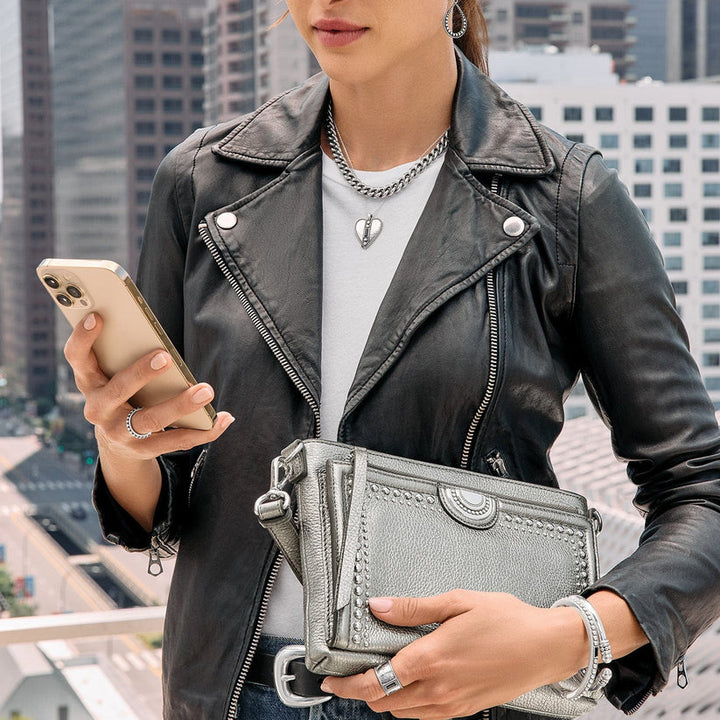 Jordyn Cross Body Organizer - Titanium