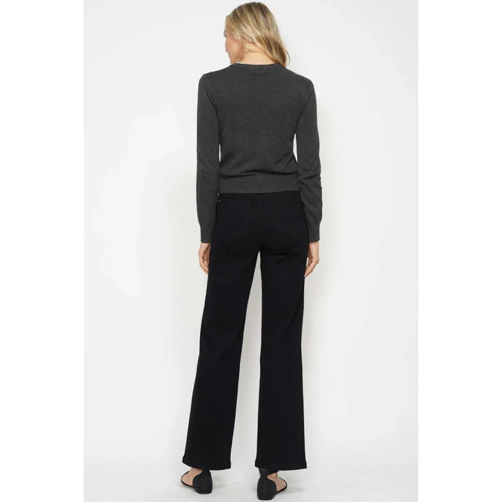 Judy Blue High Waisted Tummy Control Classic Straight - Black