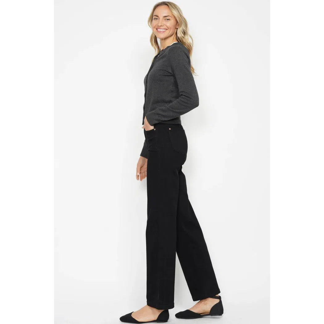 Judy Blue High Waisted Tummy Control Classic Straight - Black