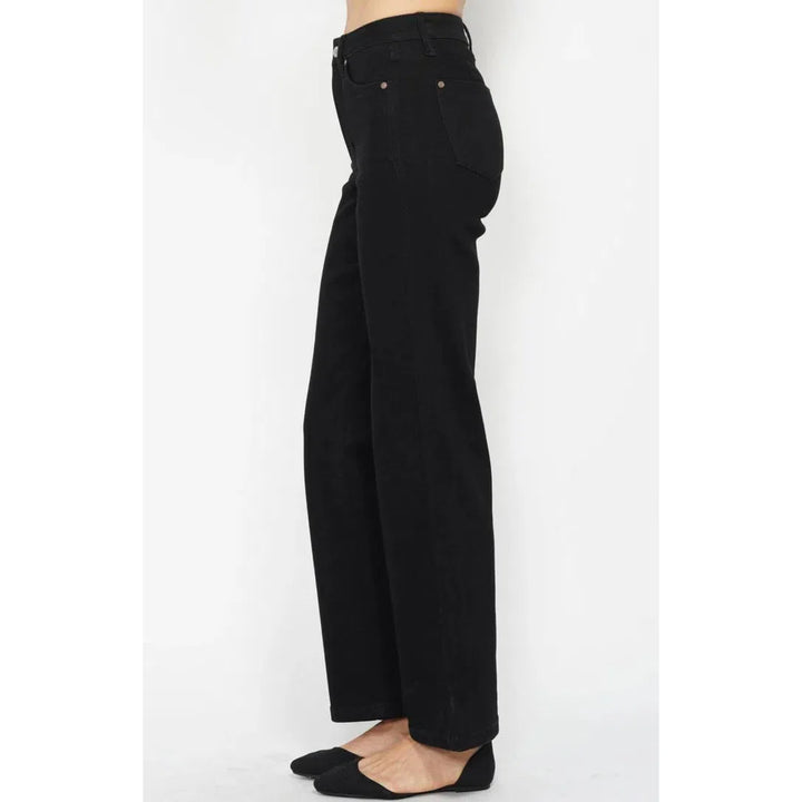Judy Blue High Waisted Tummy Control Classic Straight - Black