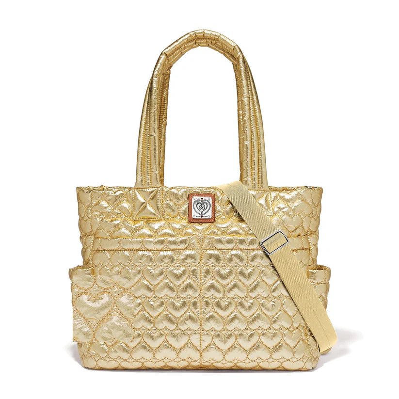 Kameron Metallic Gold Utility Tote