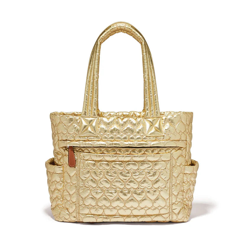 Kameron Metallic Gold Utility Tote
