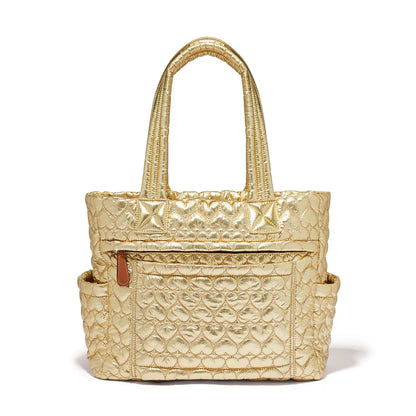 Kameron Metallic Gold Utility Tote