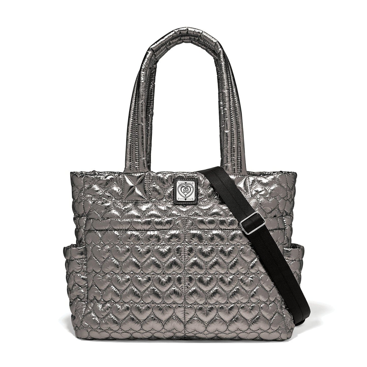 Kameron Metallic Pewter Utility Tote