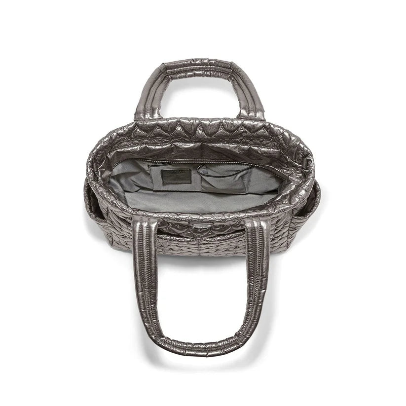 Kameron Metallic Pewter Utility Tote
