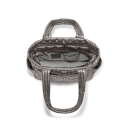 Kameron Metallic Pewter Utility Tote