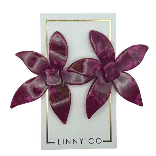 Annie - Pinot Noir - Earrings