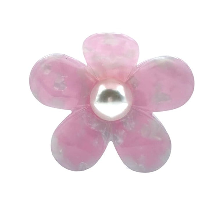 Hair Clip - Gigi - Pearl Center - Pink