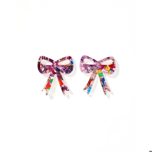 Sophia - Pink Birthday Confetti - Earrings