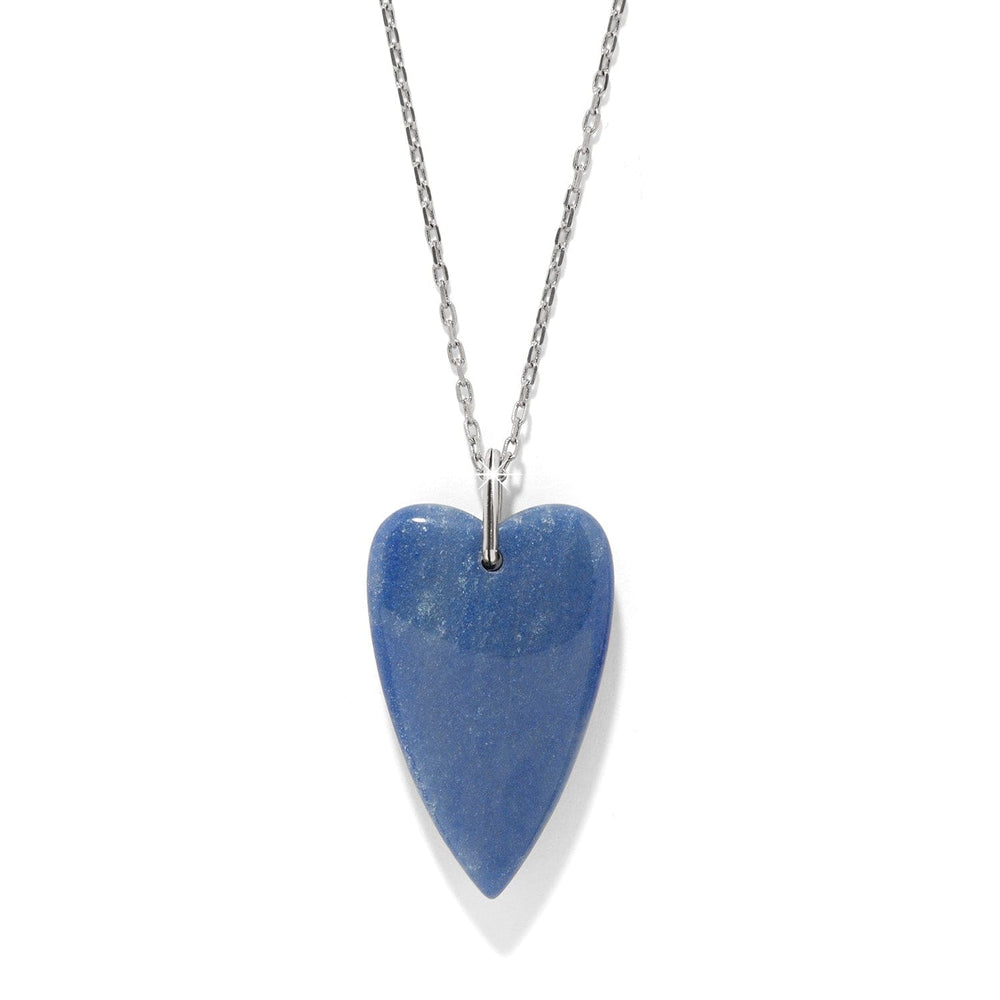Brighton Love Messages B You Blue Quartz Necklace – Inspirational Pendant Necklace