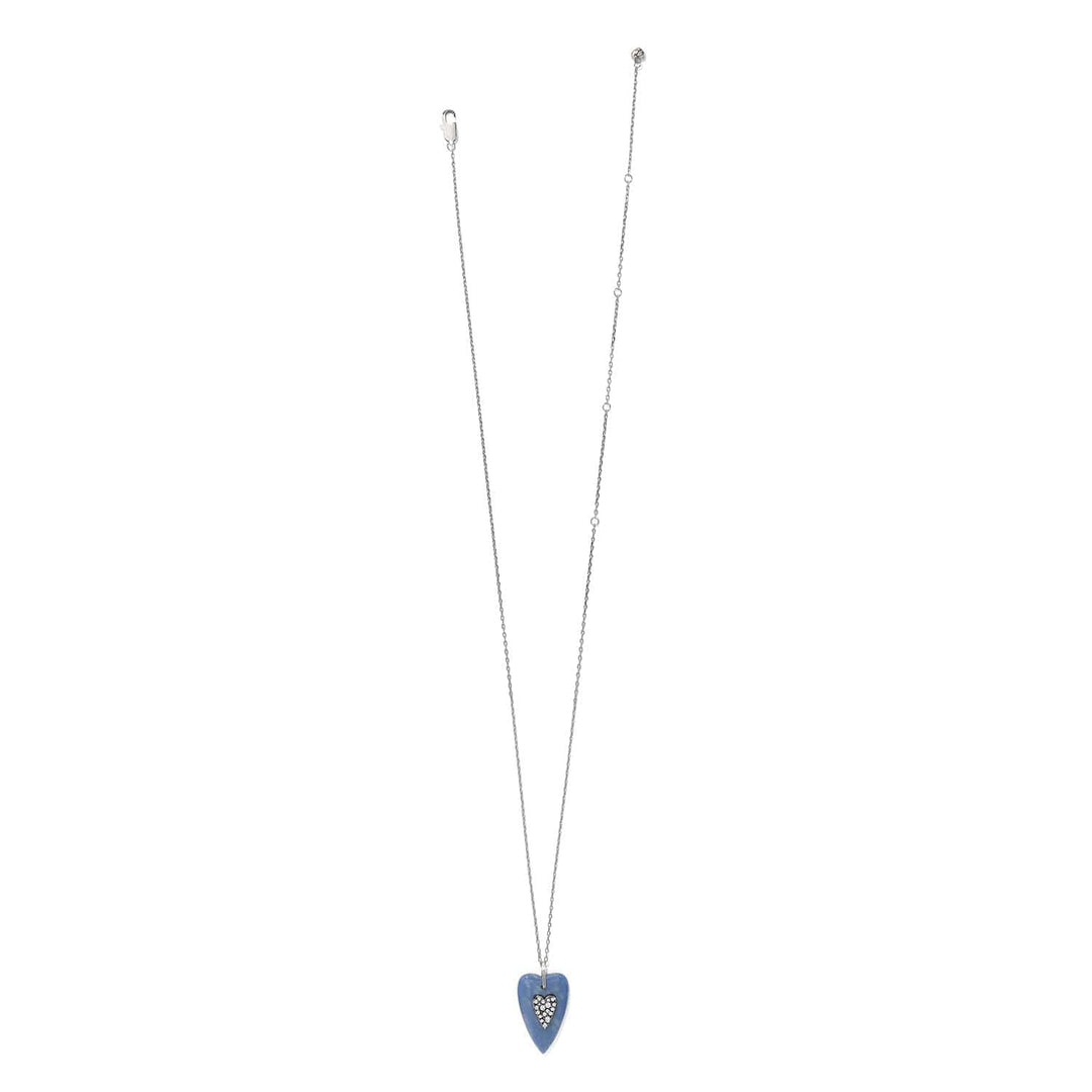 Brighton Love Messages B You Blue Quartz Necklace – Inspirational Pendant Necklace