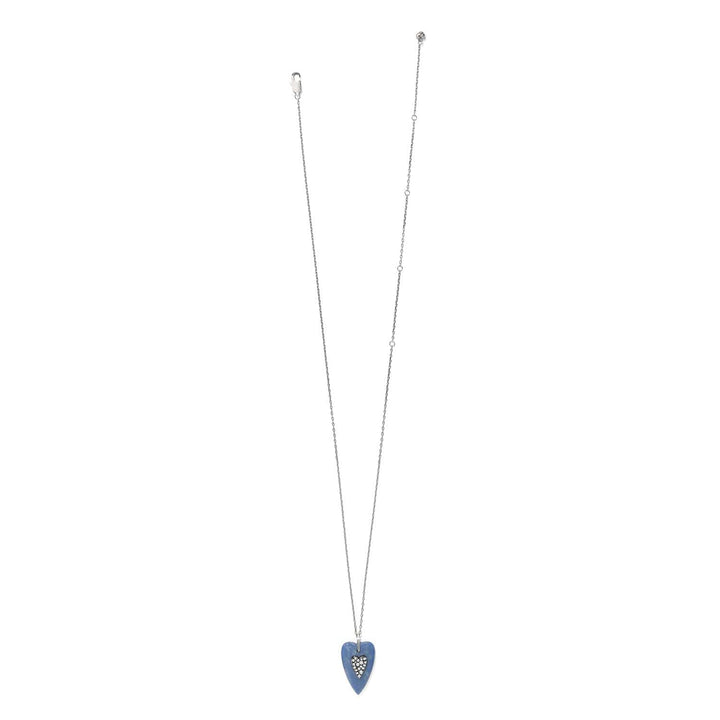 Brighton Love Messages B You Blue Quartz Necklace – Inspirational Pendant Necklace