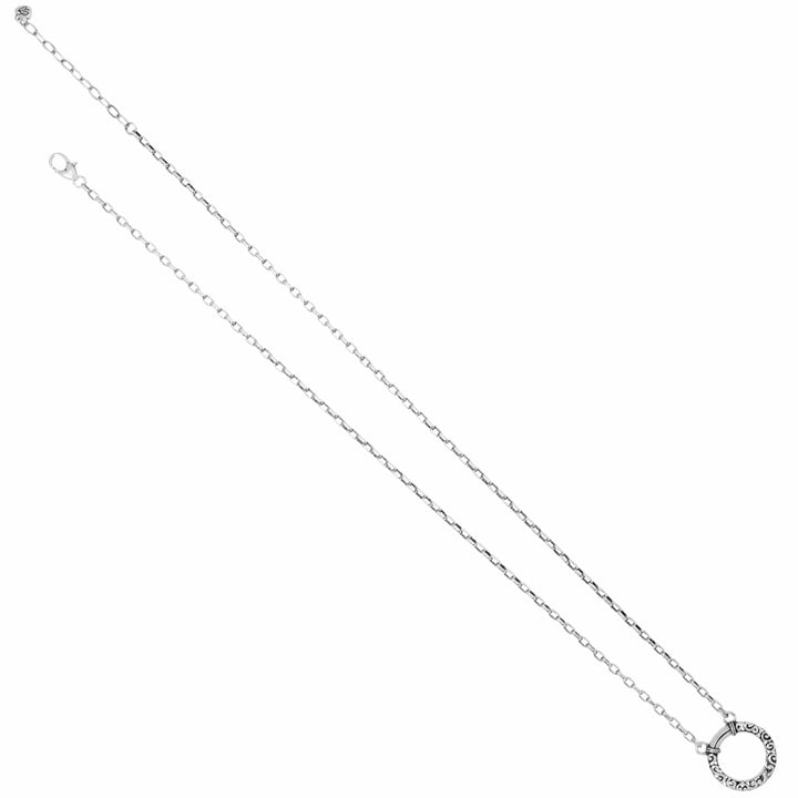 Brighton Mediterranean Charm Holder Necklace – Silver Charm Pendant Necklace