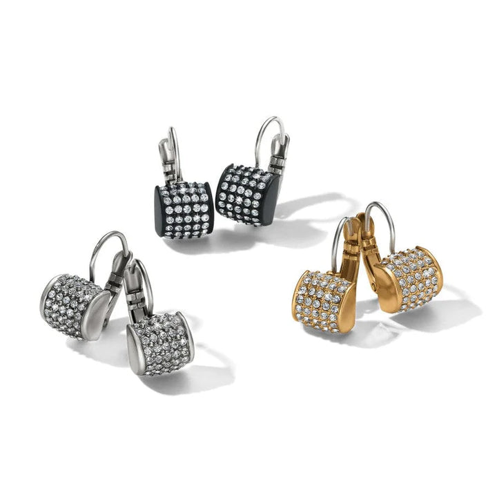Brighton Meridian Leverback Earrings in gold featuring a classic drop design.
