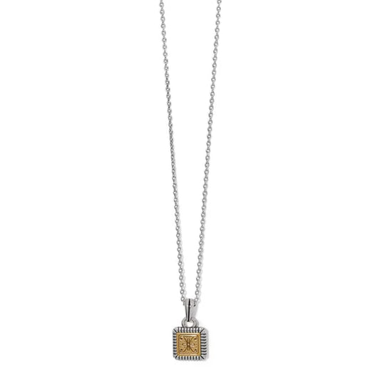 Mosaic Two Tone Mini Tile Necklace