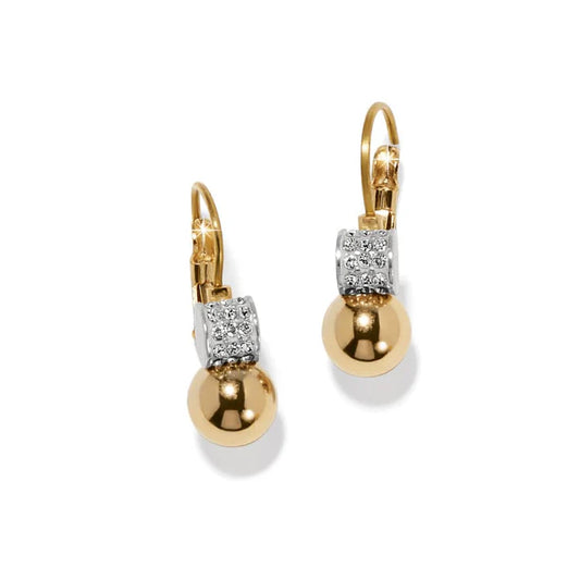 Meridian Petite Leverback Gold Earrings