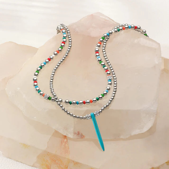 Brighton Meridian Petite Multi Silver Necklace