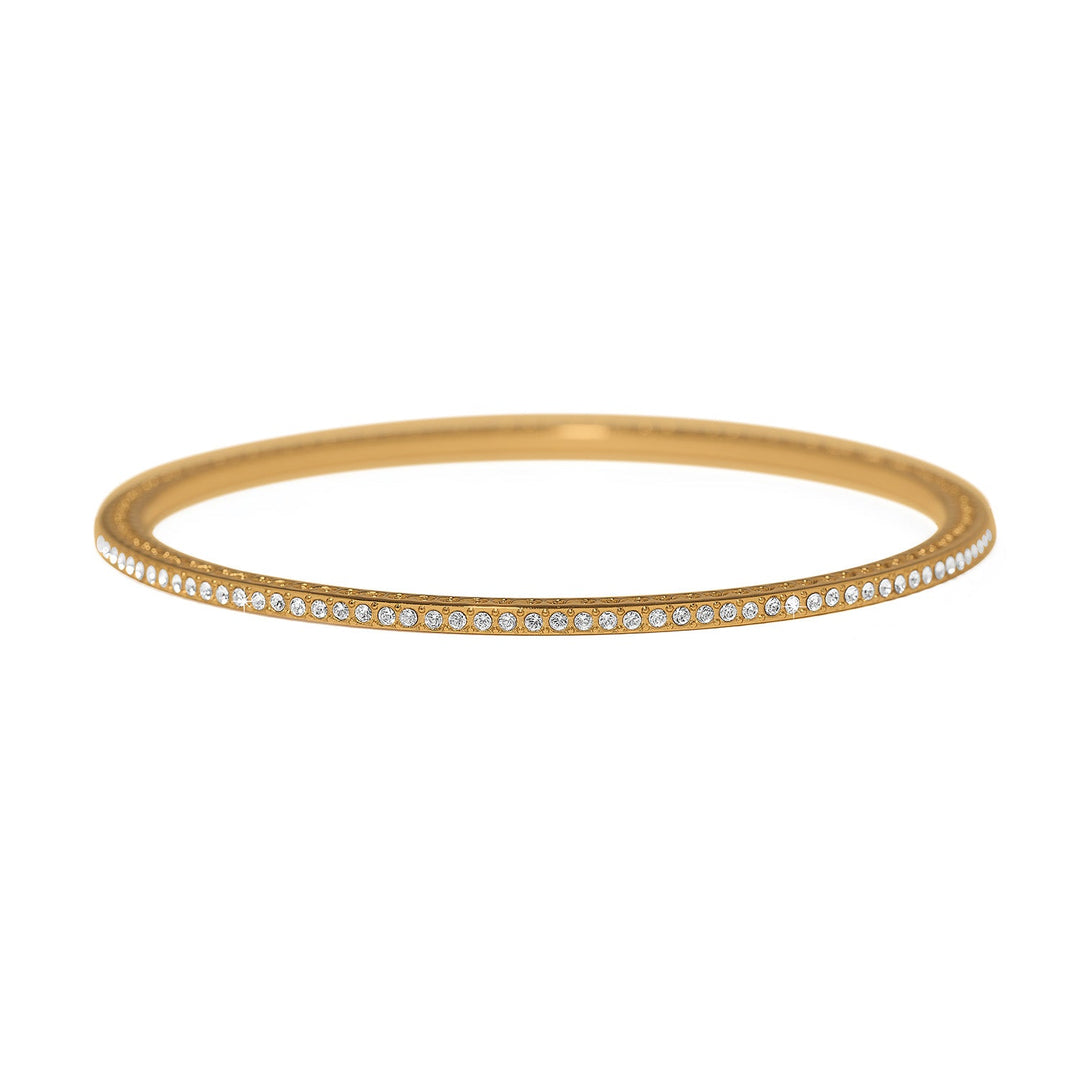 Brighton Meridian Thin Bangle – Slim Polished Silver-Tone Stackable Bangle Bracelet
