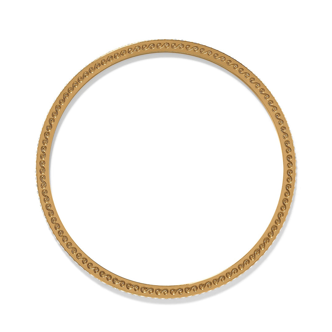 Brighton Meridian Thin Bangle – Slim Polished Silver-Tone Stackable Bangle Bracelet