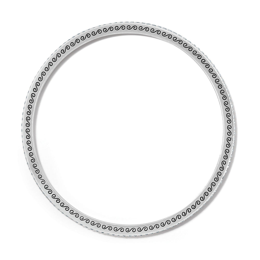 Brighton Meridian Thin Bangle – Slim Polished Silver-Tone Stackable Bangle Bracelet