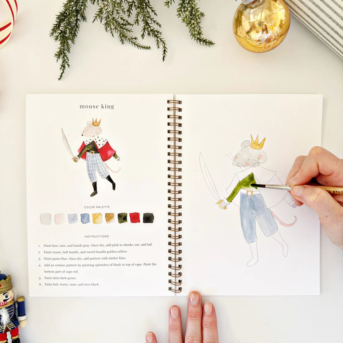 Emily Lex Nutcracker Watercolor Book