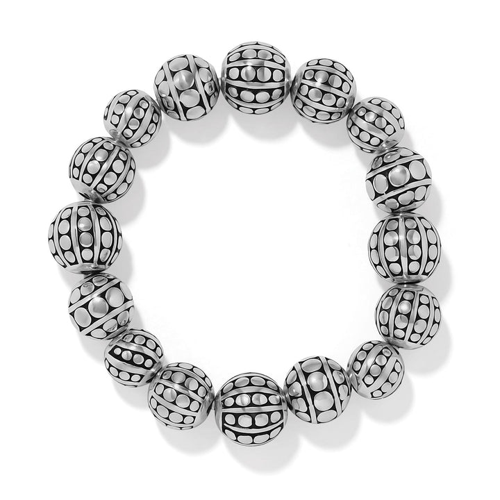 Brighton Pebble Dot Bola Stretch Bracelet in silver
