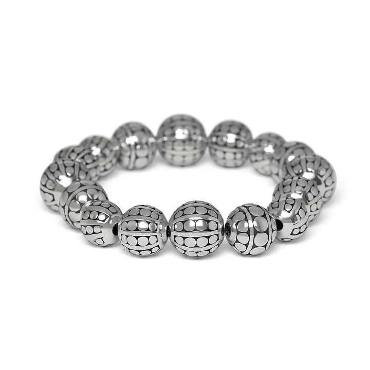 Brighton Pebble Dot Bola beaded stretch bracelet detail