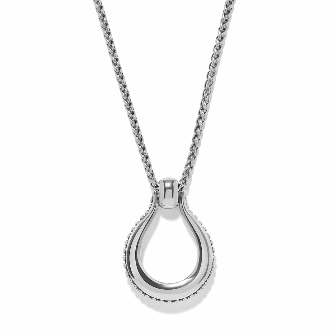 Brighton Pretty Tough Arch Bold Necklace - silver plated necklace, front view