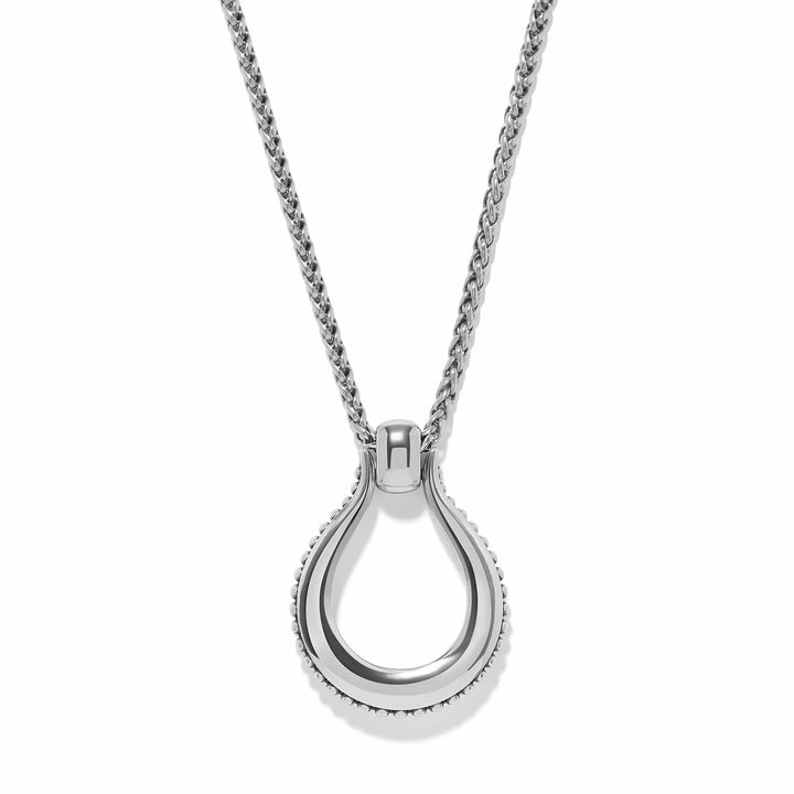 Brighton Pretty Tough Arch Bold Necklace - silver plated necklace, front view