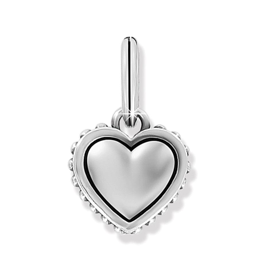 Brighton Pretty Tough Bold Heart Charm silver empowerment charm